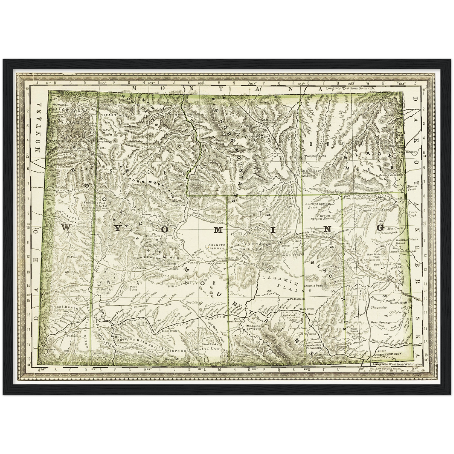 Historical city map  Test product horizontal 3 sizes