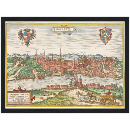 Historical city map  Test product horizontal 3 sizes