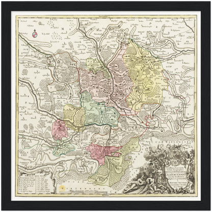 Historical city map  Test product horizontal 3 sizes