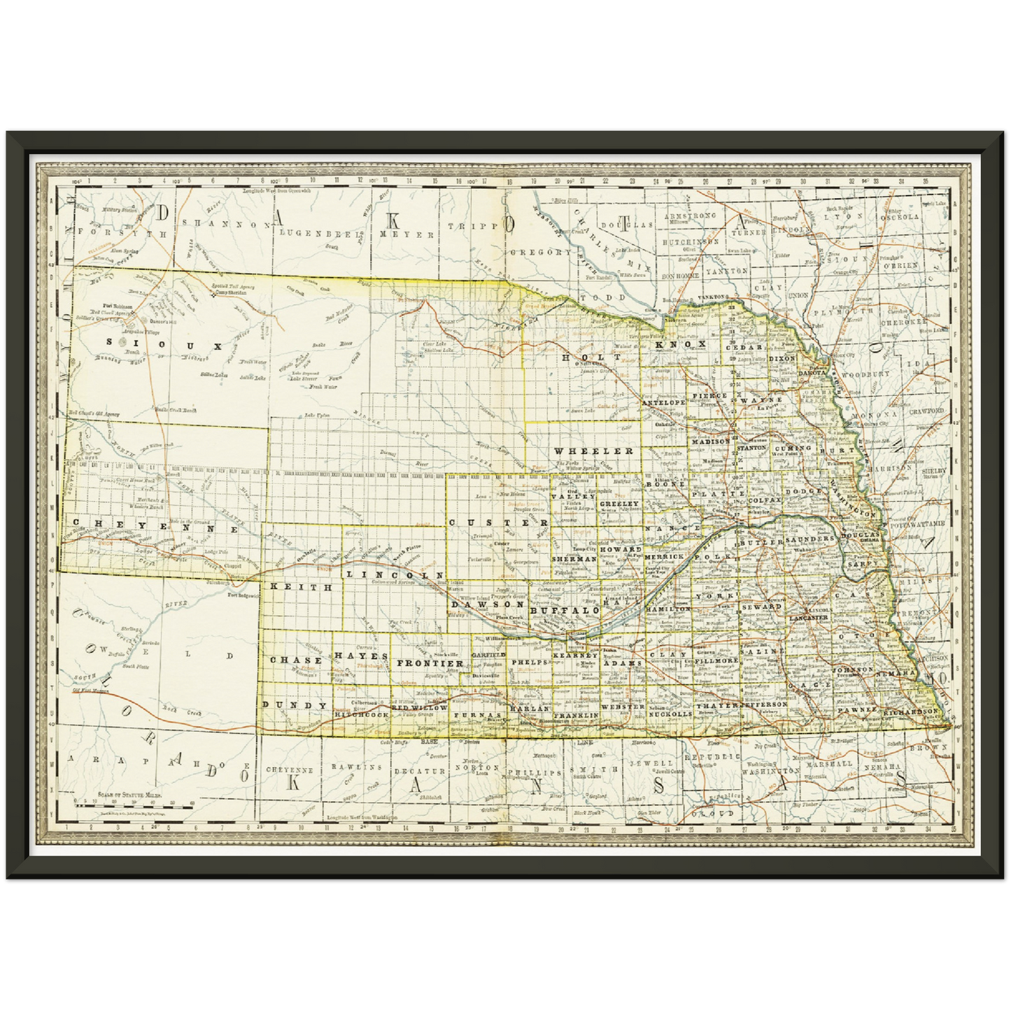 Historical city map  Test product horizontal 3 sizes