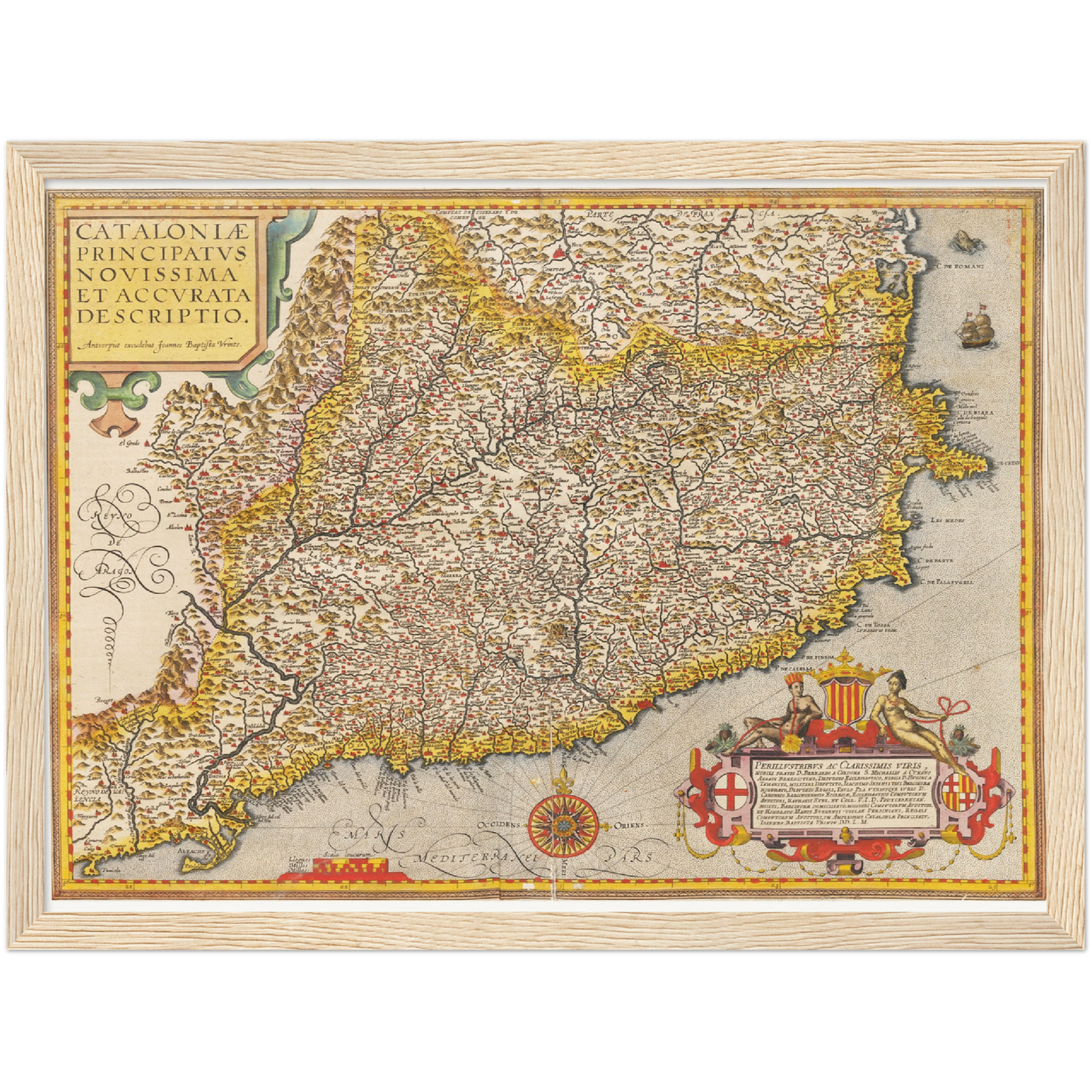 Historical city map  Test product horizontal 3 sizes