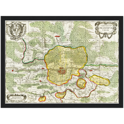 Historical city map  Test product horizontal 3 sizes