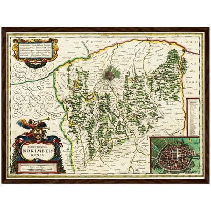 Historical city map  Test product horizontal 3 sizes