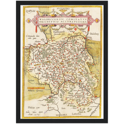 Historical city map  Test product horizontal 3 sizes