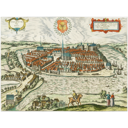 Historical city map  Test product horizontal 3 sizes