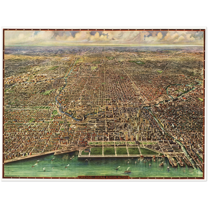 Historical city map  Test product horizontal 3 sizes