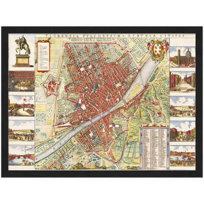 Historical city map  Test product horizontal 3 sizes