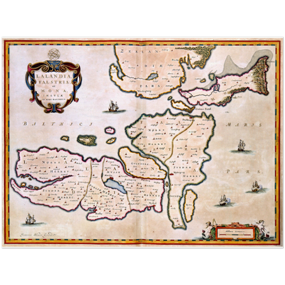 Historical city map  Test product horizontal 3 sizes