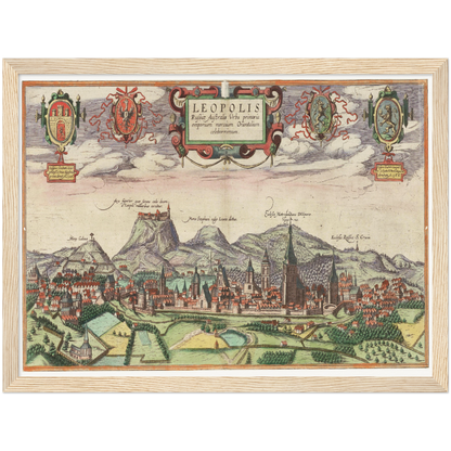 Historical city map  Test product horizontal 3 sizes