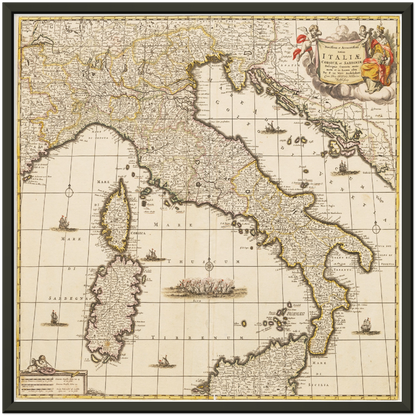 Historical city map  Test product horizontal 3 sizes