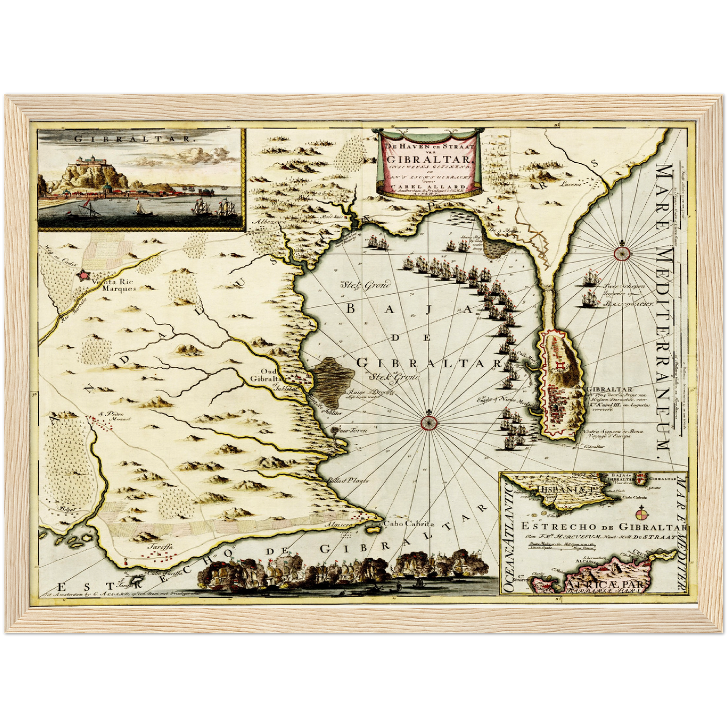 Historical city map  Test product horizontal 3 sizes