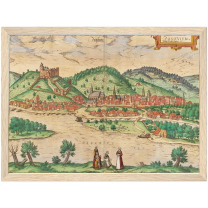 Historical city map  Test product horizontal 3 sizes