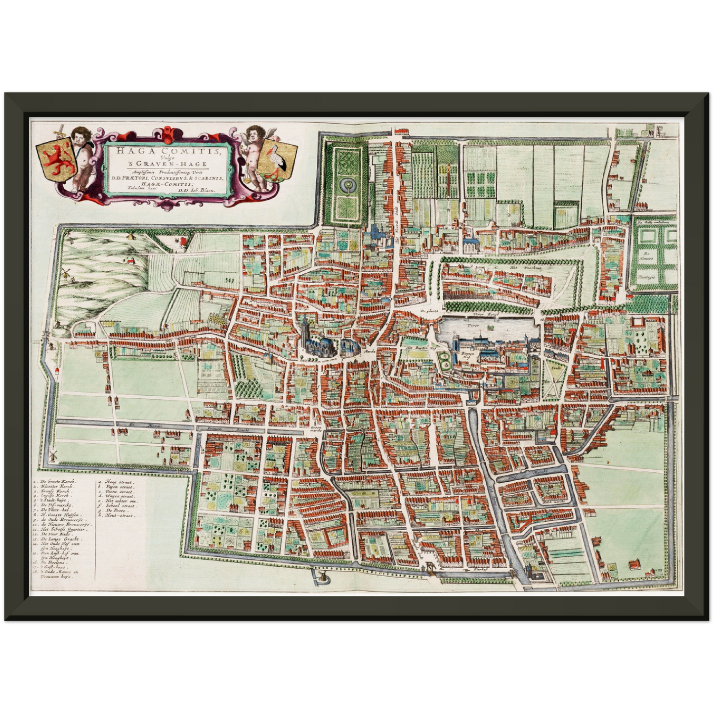 Historical city map  Test product horizontal 3 sizes