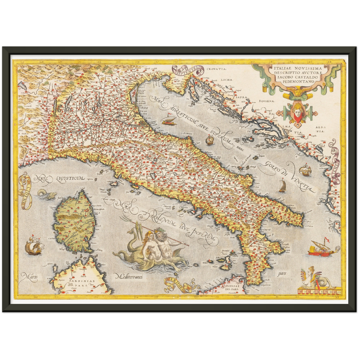 Historical city map  Test product horizontal 3 sizes