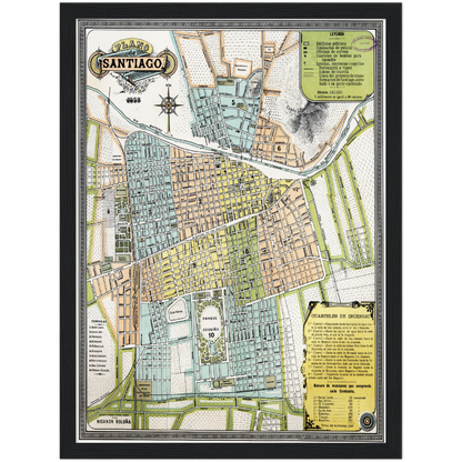Historical city map  Test product horizontal 3 sizes