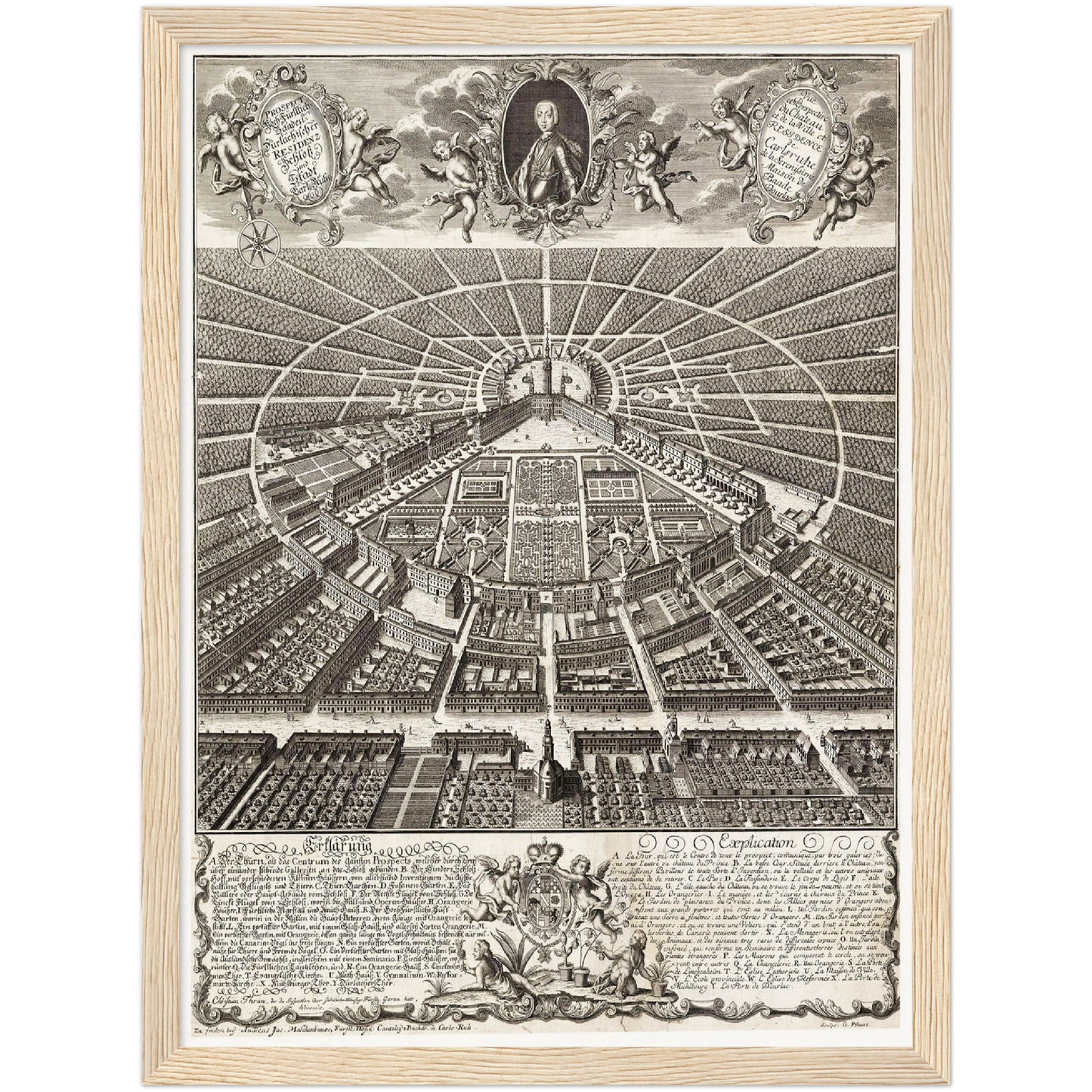 Historical city map  Test product horizontal 3 sizes