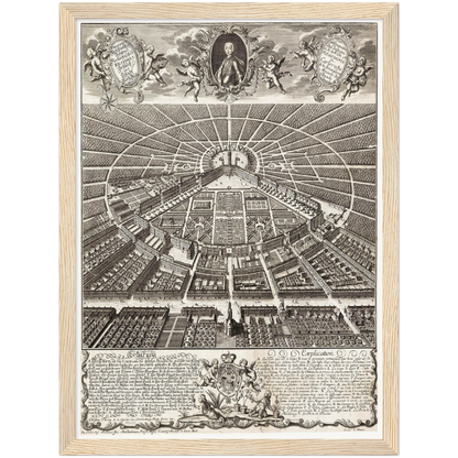 Historical city map  Test product horizontal 3 sizes