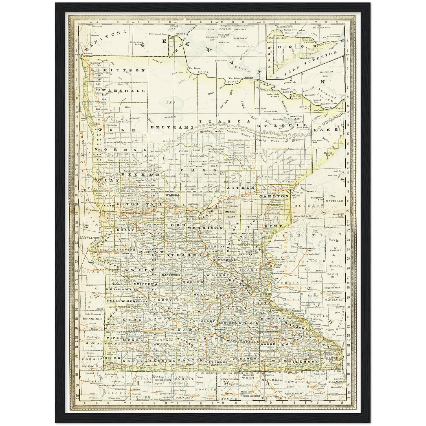 Historical city map  Test product horizontal 3 sizes