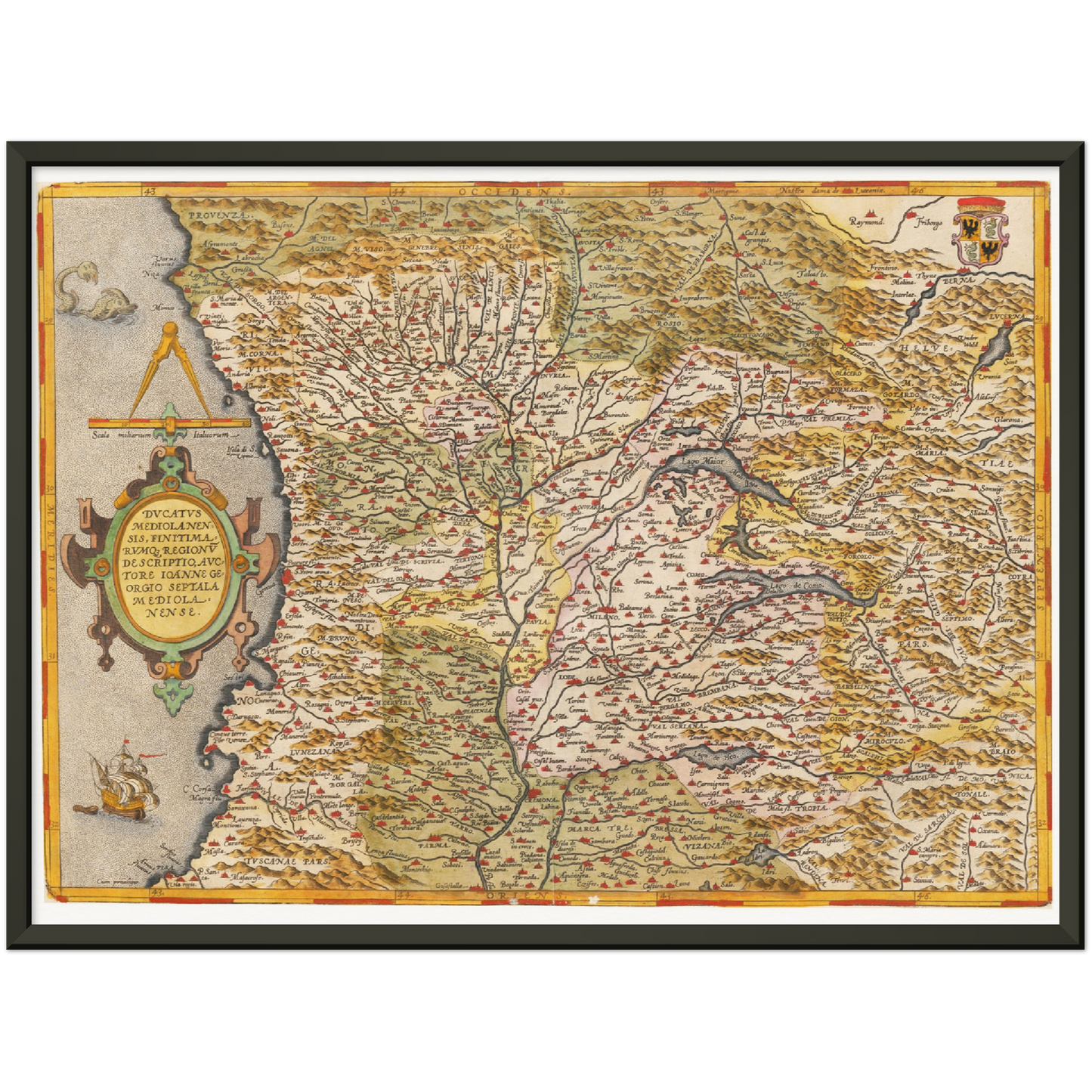 Historical city map  Test product horizontal 3 sizes