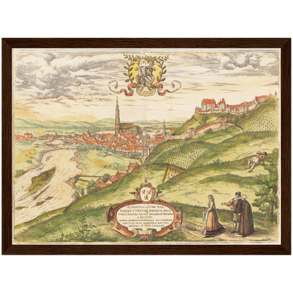 Historical city map  Test product horizontal 3 sizes