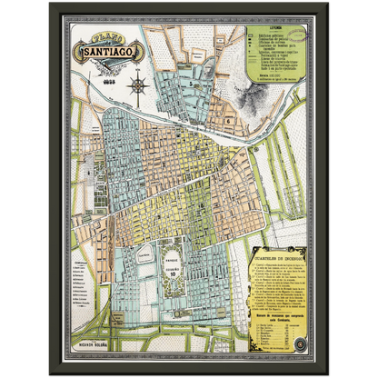 Historical city map  Test product horizontal 3 sizes