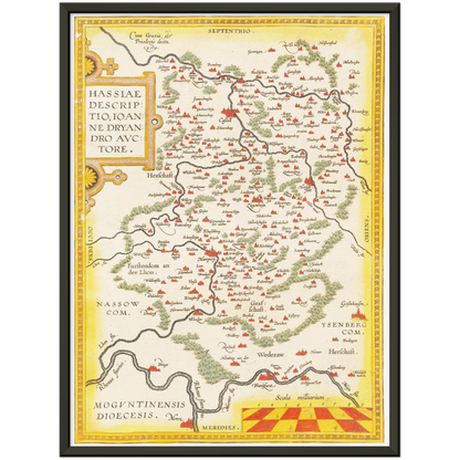 Historical city map  Test product horizontal 3 sizes