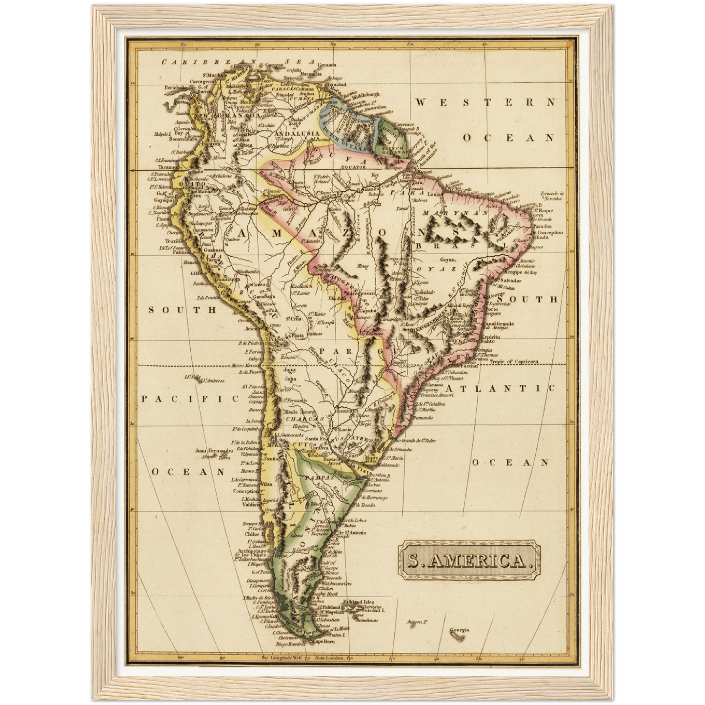 Historical city map  Test product horizontal 3 sizes