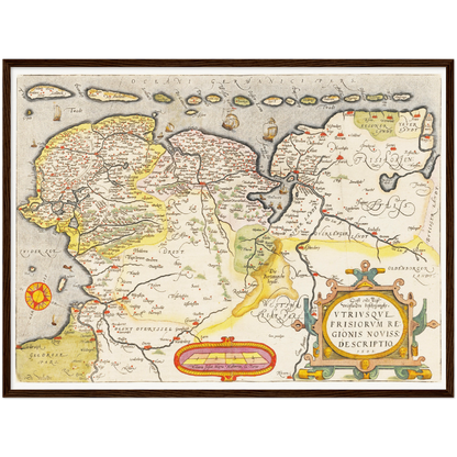 Historical city map  Test product horizontal 3 sizes