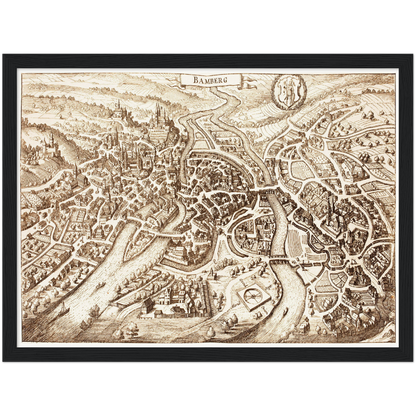 Historical city map  Test product horizontal 3 sizes