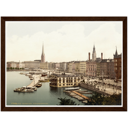 Historische Ansicht Hamburg Jungfernstieg um 1895