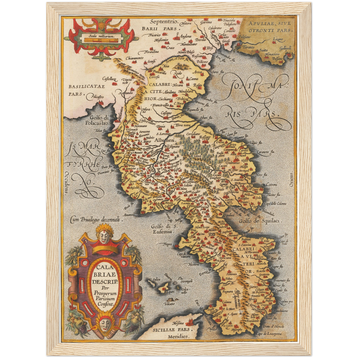 Historical city map  Test product horizontal 3 sizes