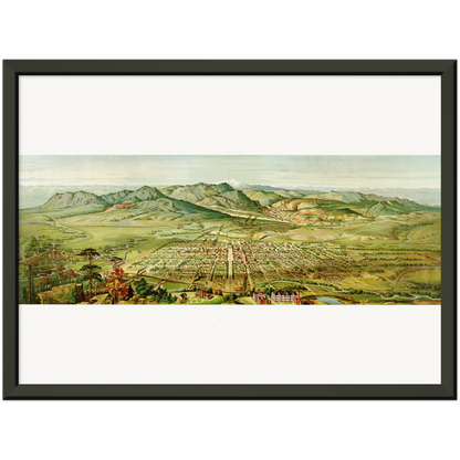 Historical city map  Test product horizontal 3 sizes