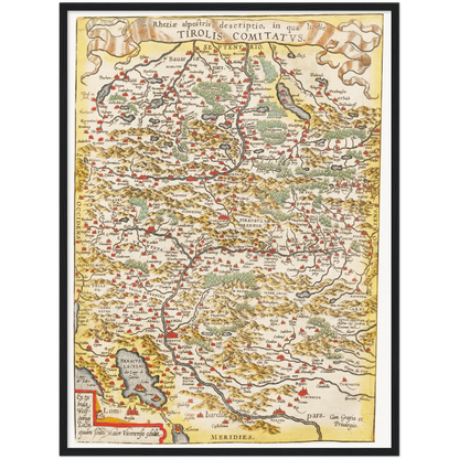 Historical city map  Test product horizontal 3 sizes