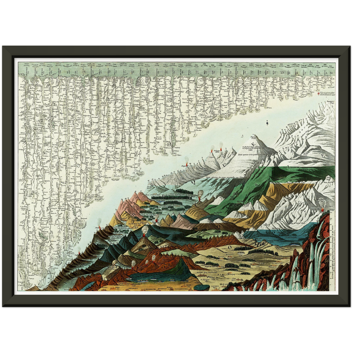 Historical city map  Test product horizontal 3 sizes