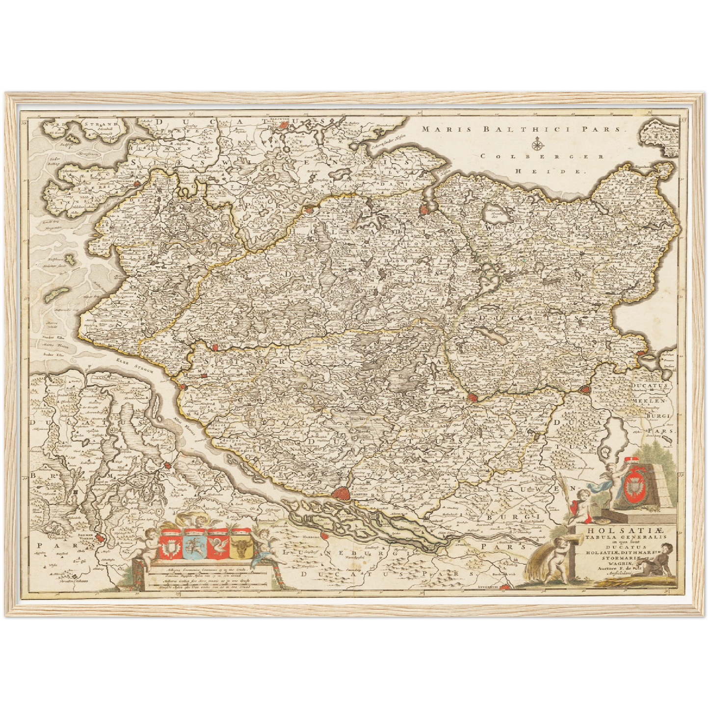 Historical city map  Test product horizontal 3 sizes