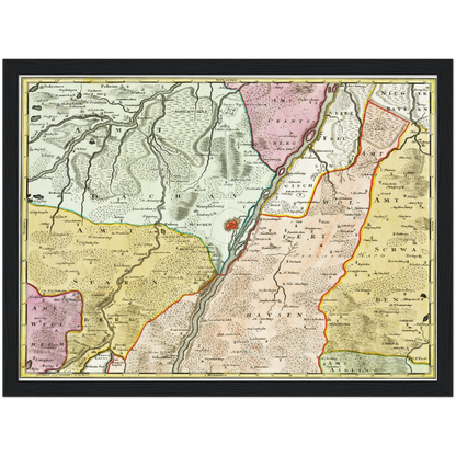 Historical city map  Test product horizontal 3 sizes