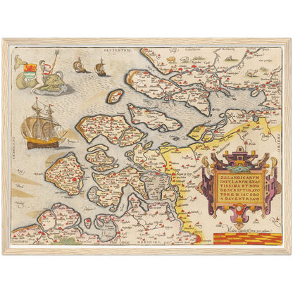 Historical city map  Test product horizontal 3 sizes