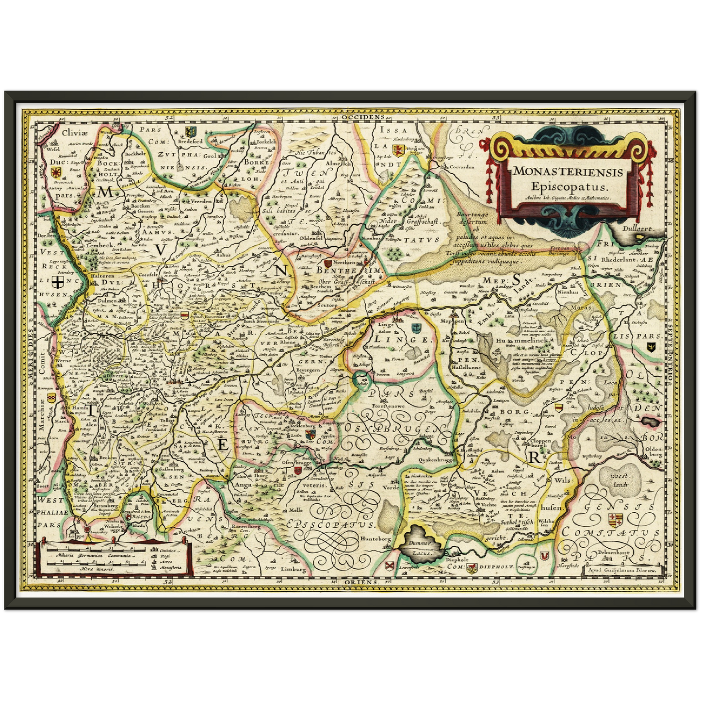 Historical city map  Test product horizontal 3 sizes