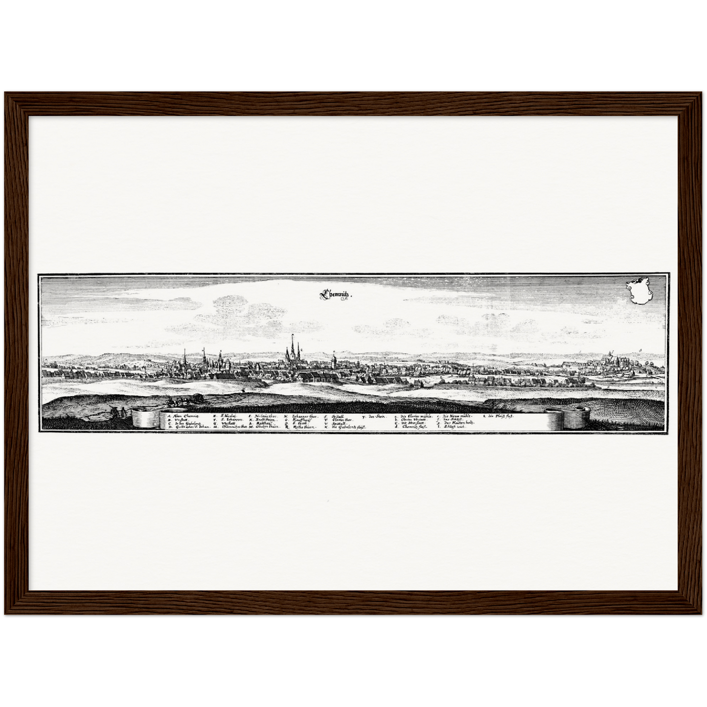 Historical city map  Test product horizontal 3 sizes