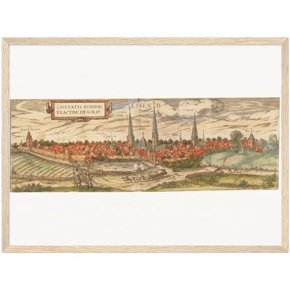 Historical city map  Test product horizontal 3 sizes