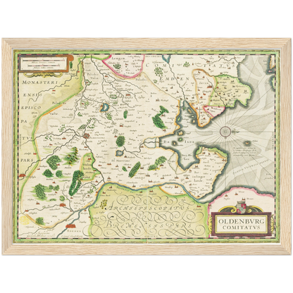 Historical city map  Test product horizontal 3 sizes