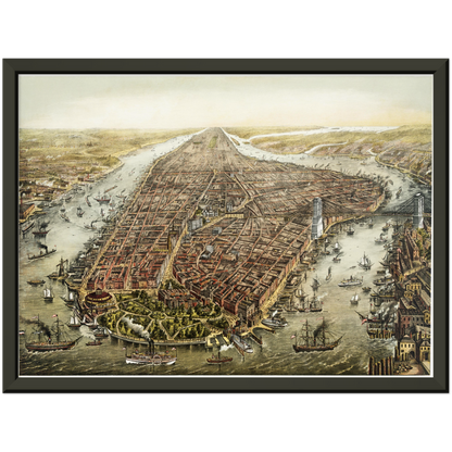 Historical city map  Test product horizontal 3 sizes