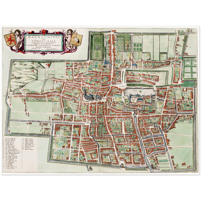 Historical city map  Test product horizontal 3 sizes