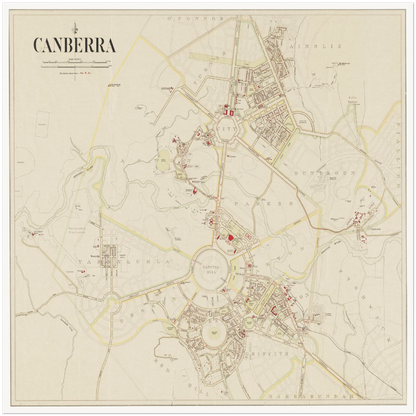 Historical city map  Test product horizontal 3 sizes
