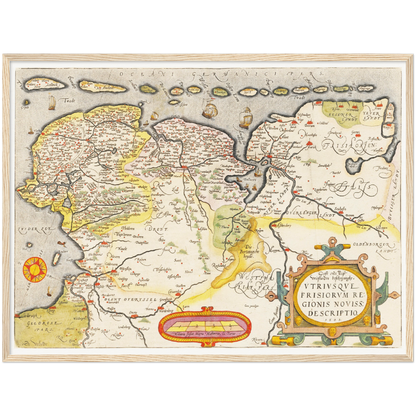 Historical city map  Test product horizontal 3 sizes