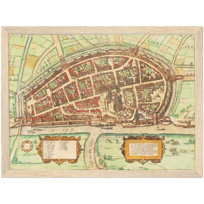 Historical city map  Test product horizontal 3 sizes