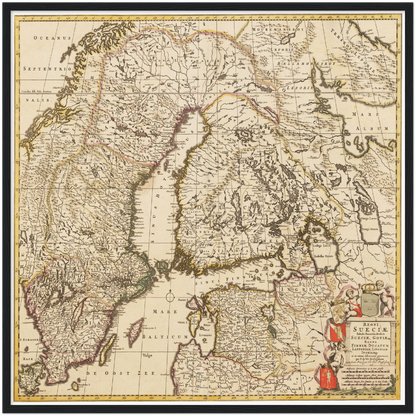 Historical city map  Test product horizontal 3 sizes