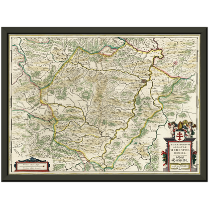 Historical city map  Test product horizontal 3 sizes