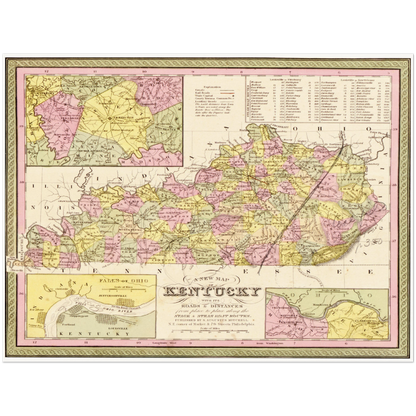 Historical city map  Test product horizontal 3 sizes