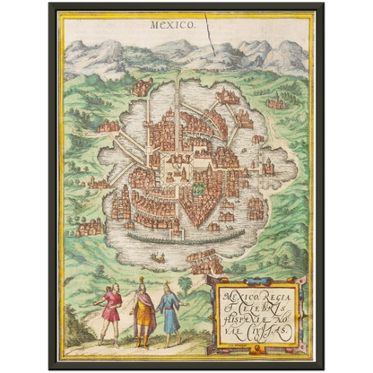 Historical city map  Test product horizontal 3 sizes